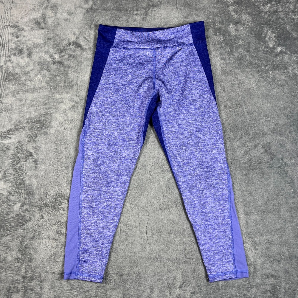 Old Navy Active Go Dry Ankle Pants Girls L10/12 Purple Heathered Stretch Yoga